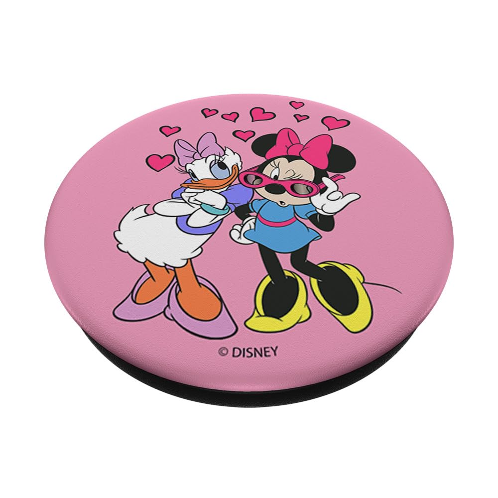 Disney Mickey and Friends Minnie & Daisy Just The Girls PopSockets Standard PopGrip - Swappable Phone Grip & Stand for iPhone, Samsung, Smartphones - Perfect for Selfies, Gaming, and Everyday Use