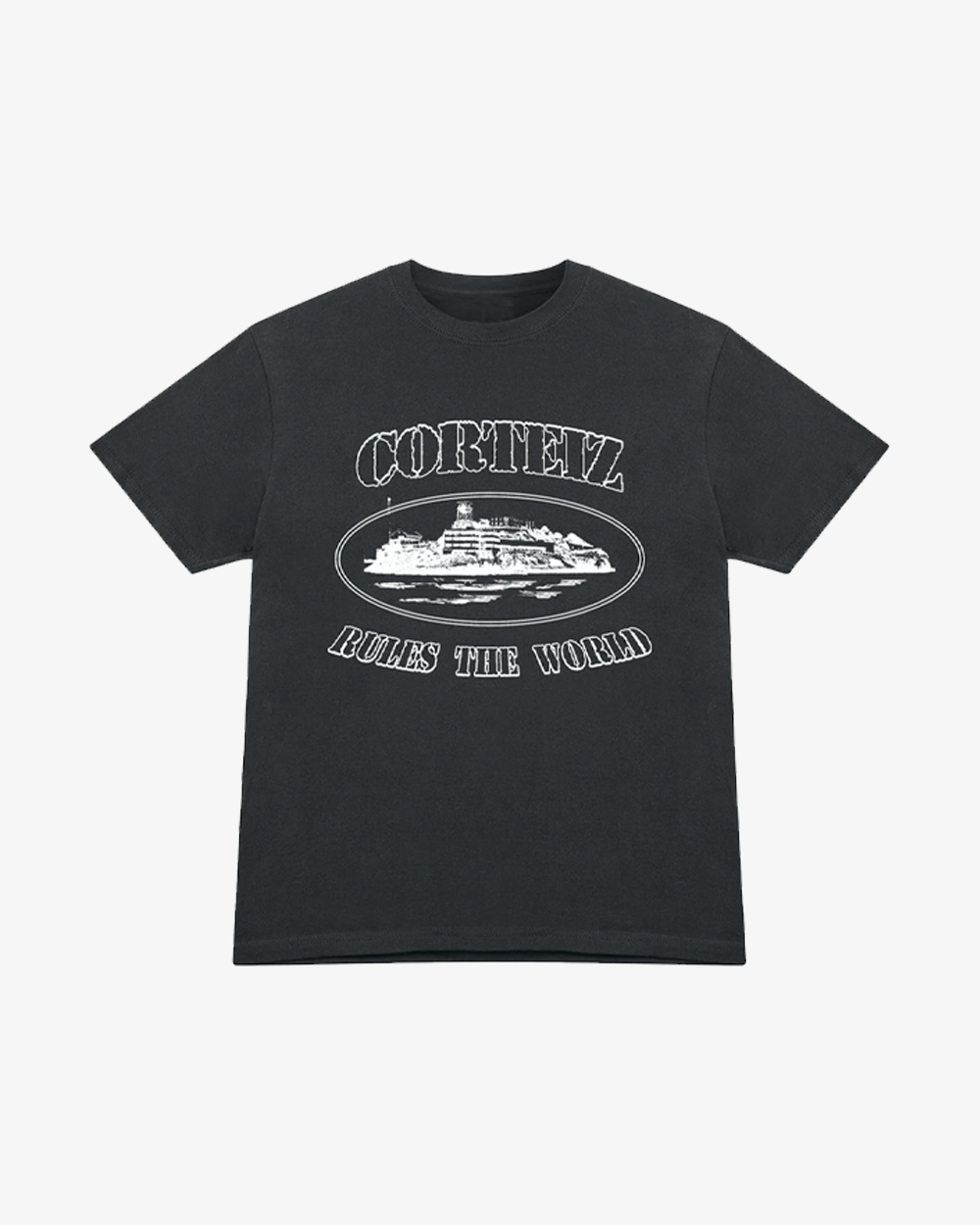 CORTEIZ FW22 OG ALCATRAZ Black T-Shirt for Men - Streetwear Essential for Casual Outfits & Urban Fashion