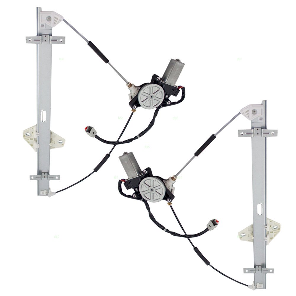 Brock Replacement Front Power Window Regulator & Motor Assembly Pair - Compatible with 2002-2006 Honda CR-V (Part# 72250S9AA03, 72210S9AA03) - Easy DIY Installation for Smooth Window Operation