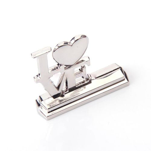 100-Pack Silver LOVE Letter Wedding Name Card Place Stands - Bulk Set for Wedding, Anniversary & Engagement Parties - Perfect for Table Seating, Reception Decor, and Bridal Shower Events