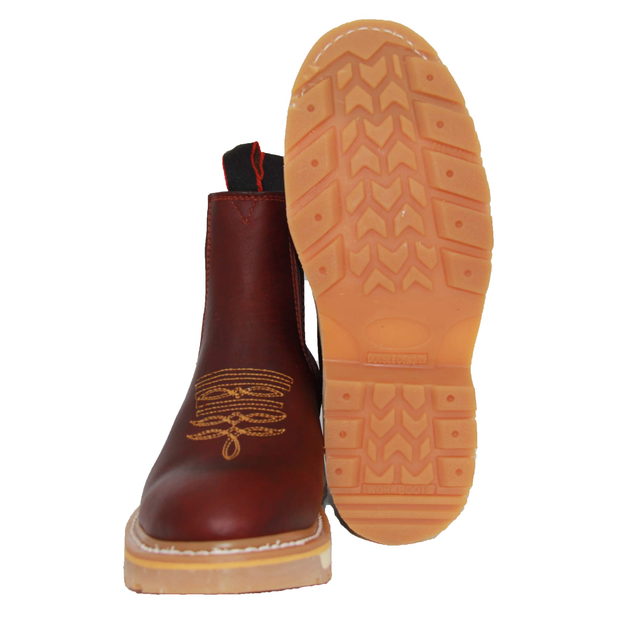 Western Cowboy Boots for Men - Genuine Leather Ankle Work Boots with Soft Toe | Rodeo, Ranch Work & Casual Wear