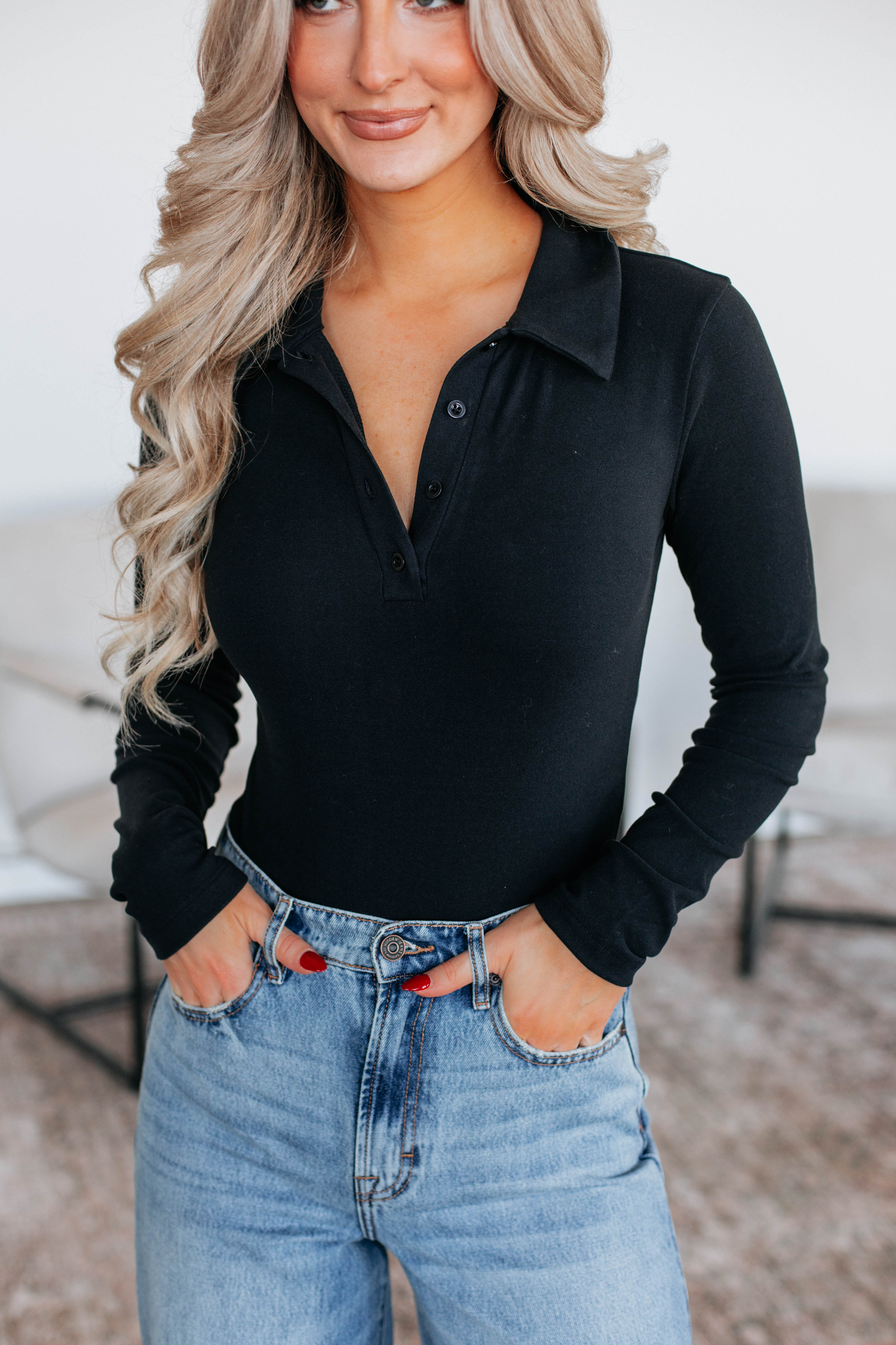 Been Awhile Bodysuit - Black Women's Fashion Stretch Lingerie | Perfect for Date Night, Club Wear & Layering