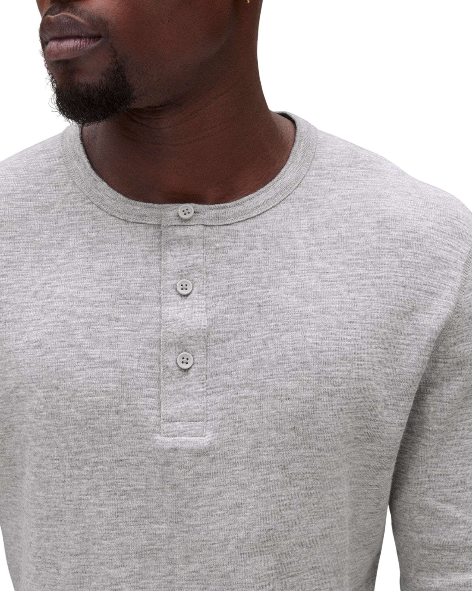 1X1 Slub Slim Henley T-Shirt for Men - Soft Cotton Breathable Casual Tee - Perfect for Everyday Wear, Outings & Layering