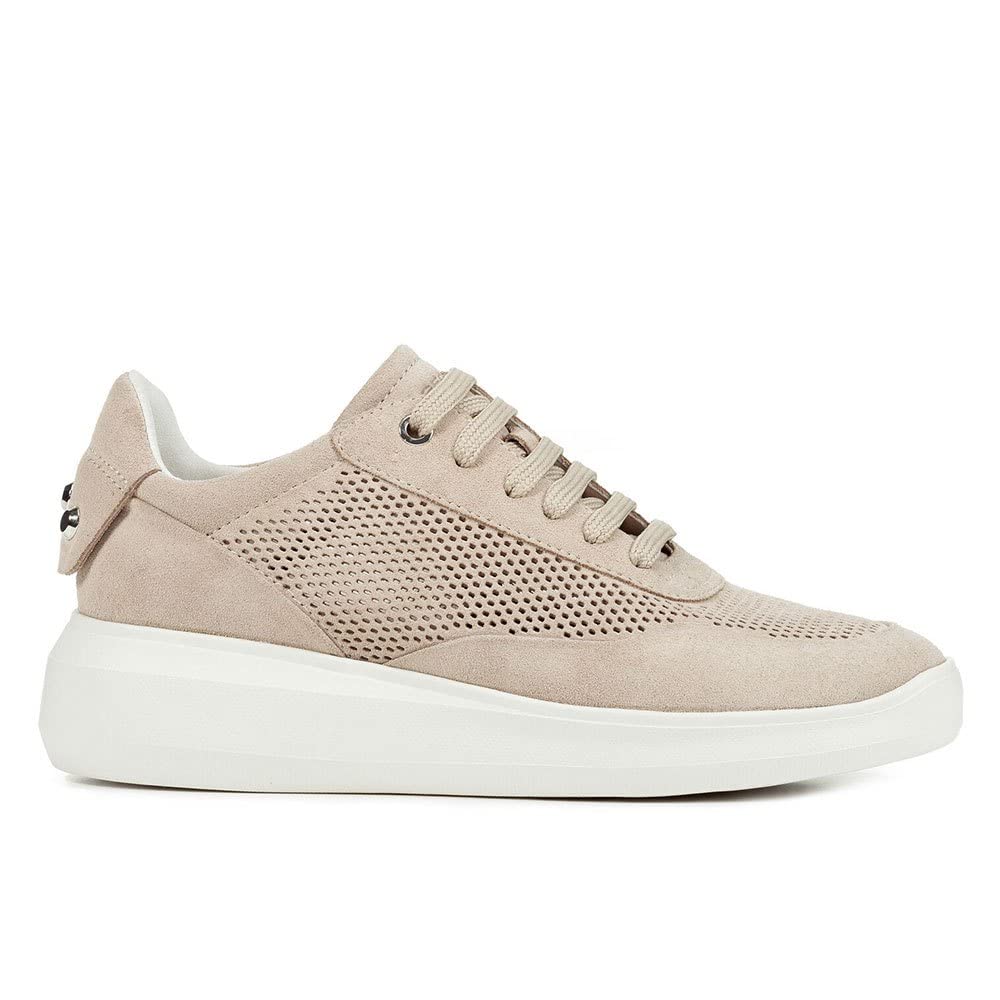 Geox Women's D Rubidia A Sneakers - Breathable Comfort Walking Shoes for Women | Casual & Athletic Wear for Everyday Use, Travel & Outdoor Activities