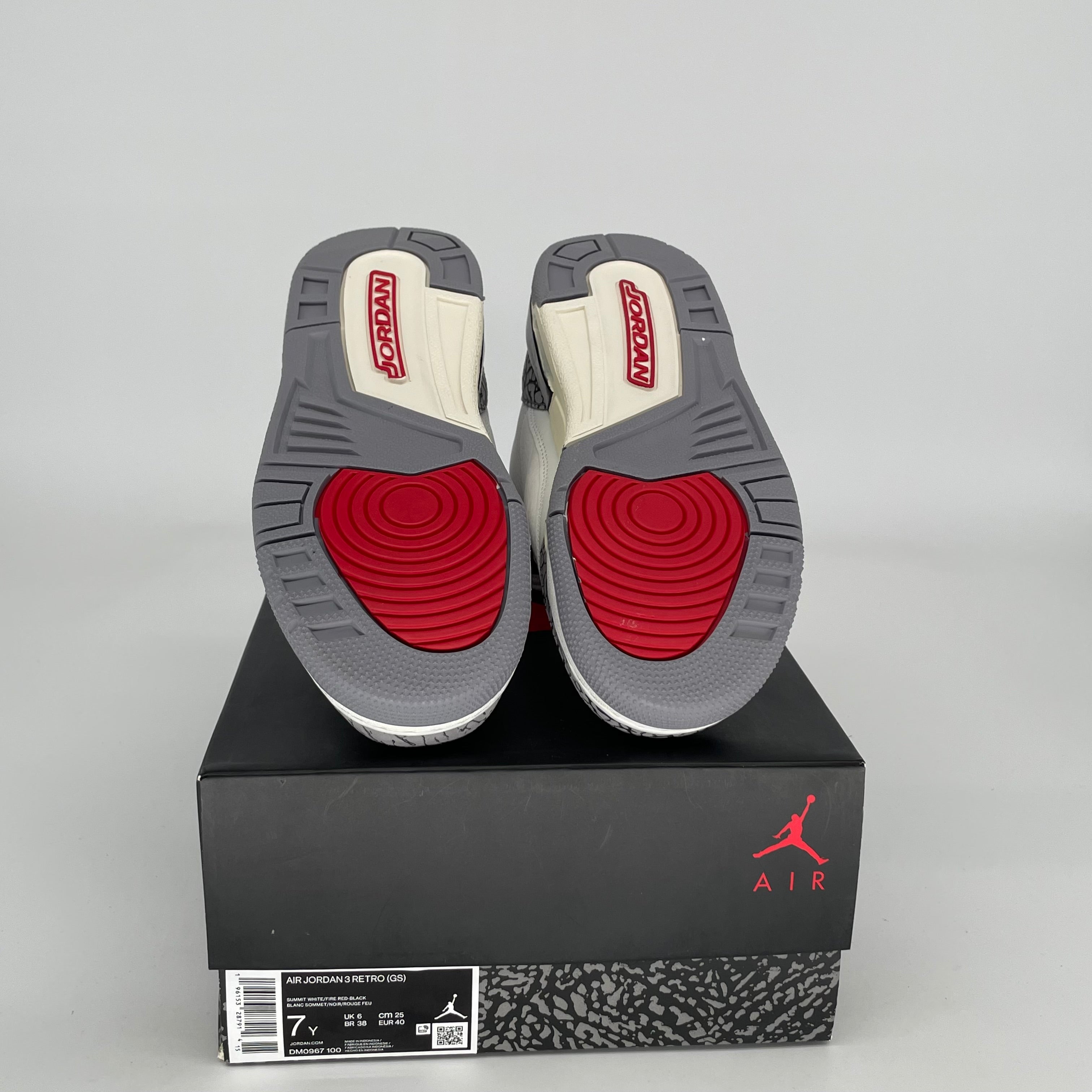Original Air Jordan 3 Retro 'White Cement Reimagined' Size 7Y (DM0967-100) - Authentic Basketball Shoes for Men & Kids - Perfect for Sports, Streetwear & Sneaker Collection