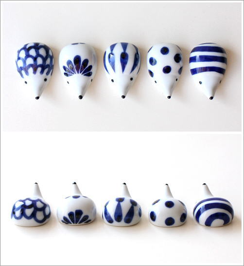 Japanese Hasami Yaki Hedgehog Chopstick Rest Set - 5pcs Handmade Ceramic Tableware for Sushi, Ramen & Asian Dining Decor