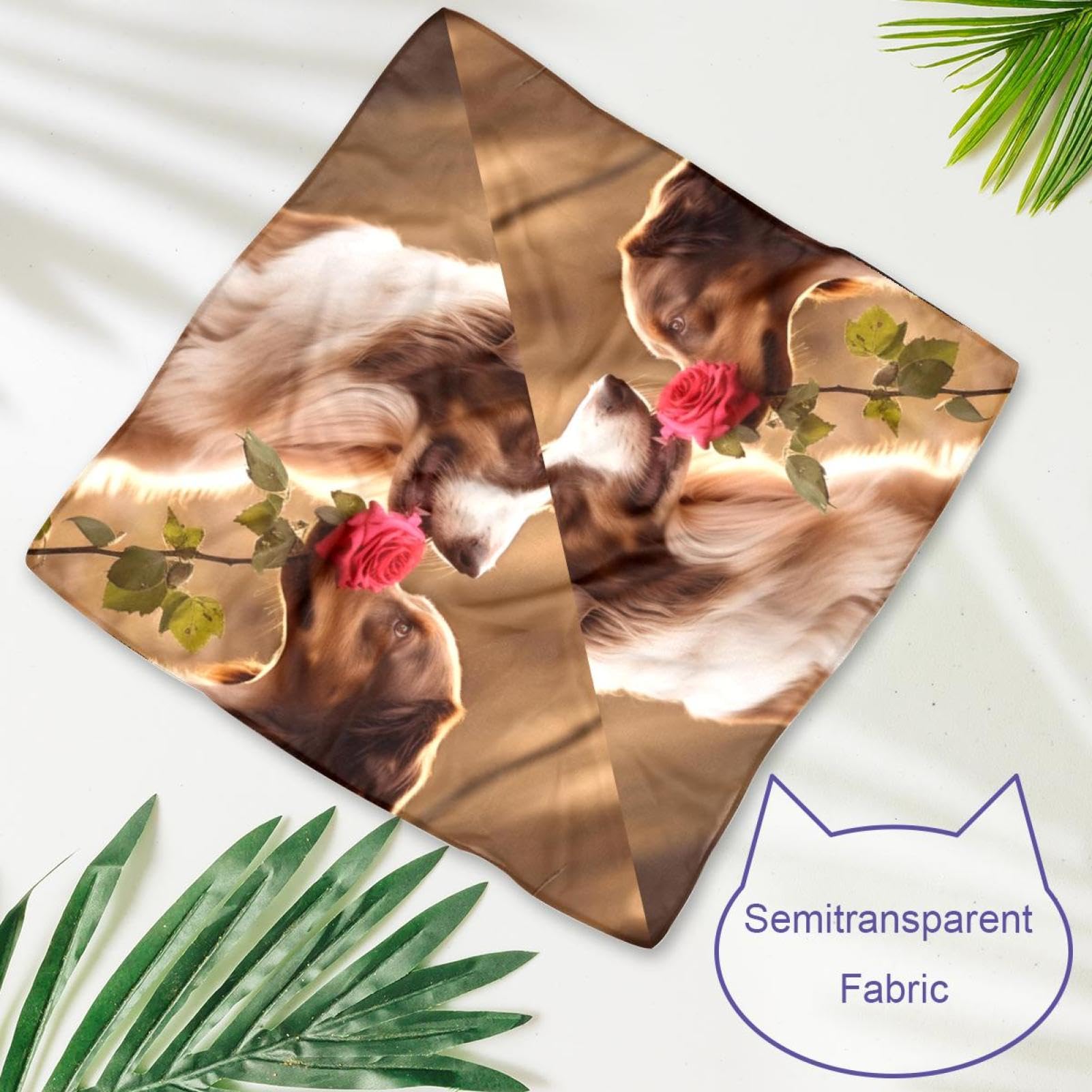 Floral Dog Bandanas - 2-Pc Pet Bandana Set for Dogs & Pet Lovers | Outdoor Adventures & Daily Walks