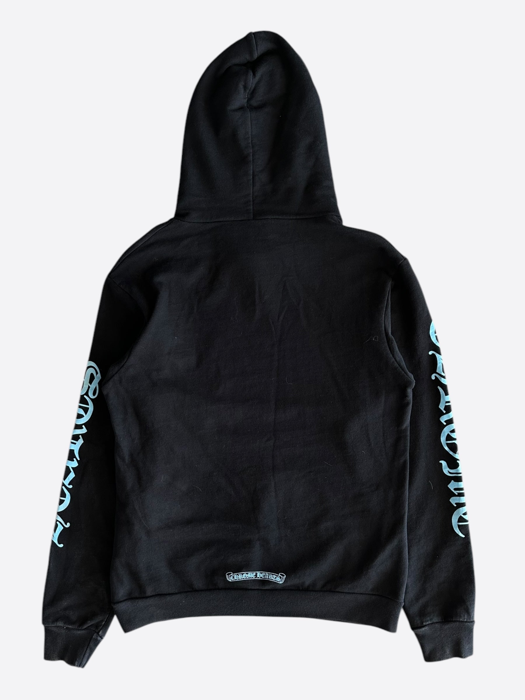 Chrome Hearts Black & Blue Script Logo Hoodie - Stylish Streetwear for Men & Women | Perfect for Casual Outfits, Urban Fashion & Everyday Wear