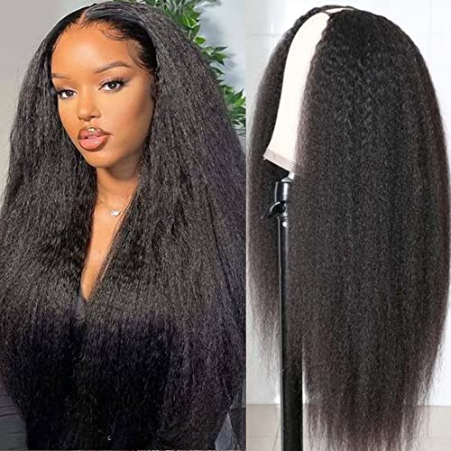 Kinky Straight V Part Wig Natural Color