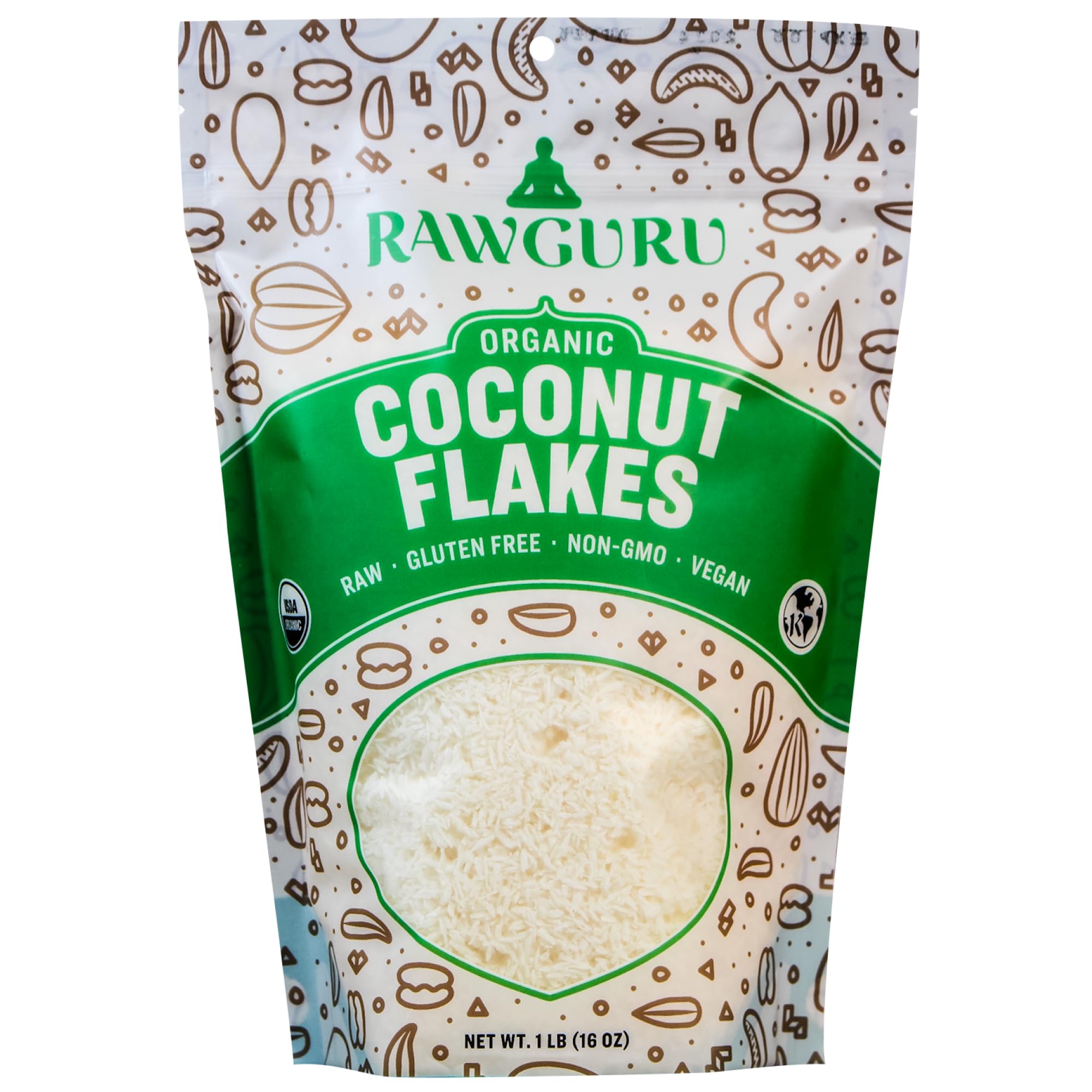 Organic Coconut Flakes 16 oz - Gluten Free, Non-GMO, Vegan, Keto & Kosher Certified | Perfect for Baking, Smoothies & Healthy Snacks