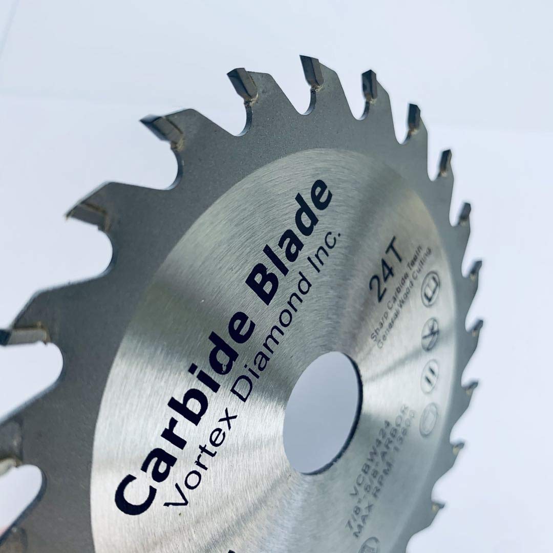 (5 Pack) ALSKAR DIAMOND WSB 4-3/8 Inch 24 Teeth TCT Circular Saw Blade for Hardwood & Softwood Cutting - Premium Woodworking Tool for DIY Projects, Carpentry, and Construction Work