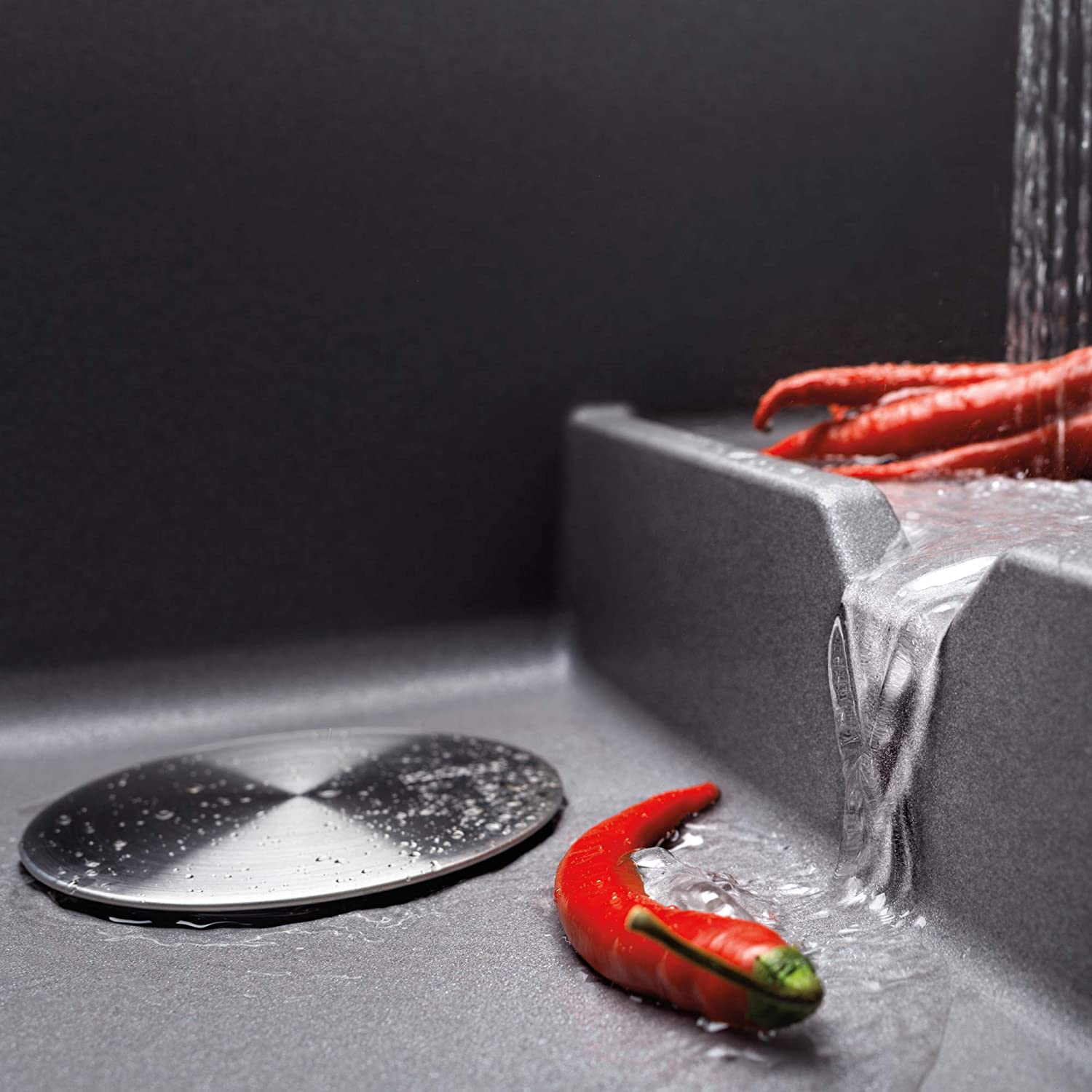 Blanco Cap Flow Strainer Cover 517666 - Premium Kitchen Sink Accessory for Easy Food Straining & Splash Prevention - Ideal for Home Cooking, Washing Fruits, and Draining Pasta
