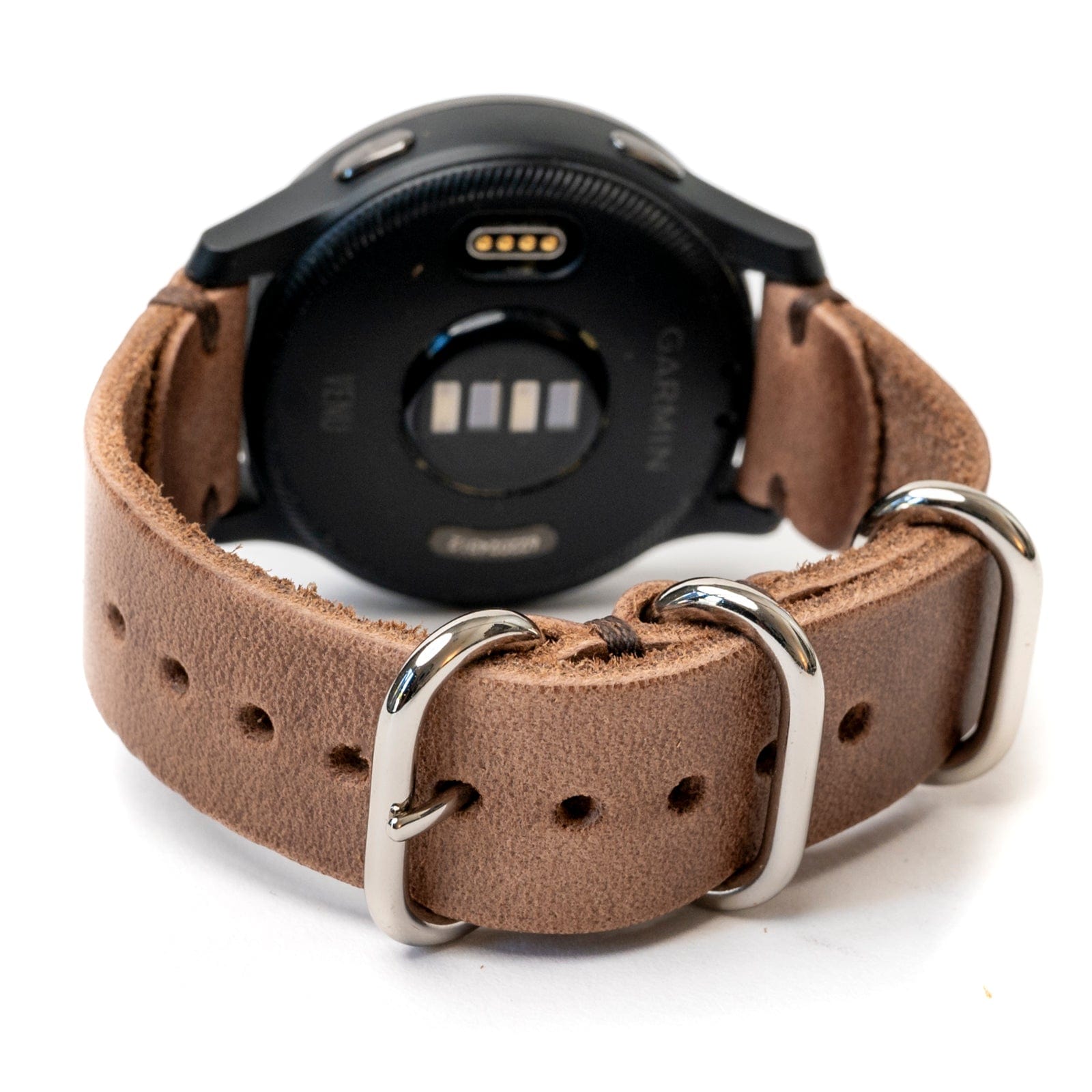 Premium Genuine Leather Replacement Watch Band for Garmin Smartwatches - Comfortable & Durable Strap for Fenix, Forerunner, Vivoactive Series - Perfect for Workouts, Running & Everyday Wear