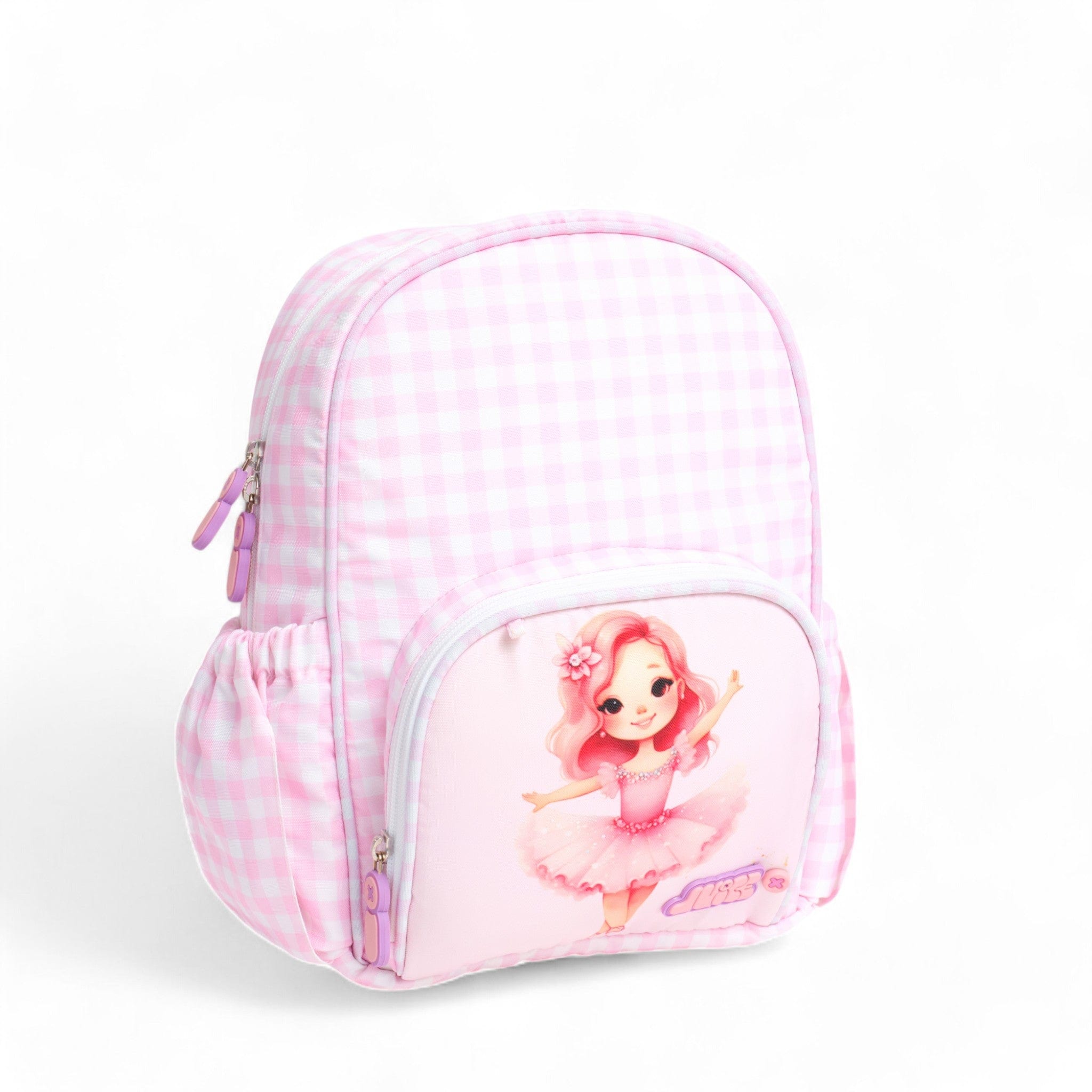 Stylish Ballerina Small Backpack with Water Bottle Set for Girls - Perfect for School, Dance Class & Travel Accessories