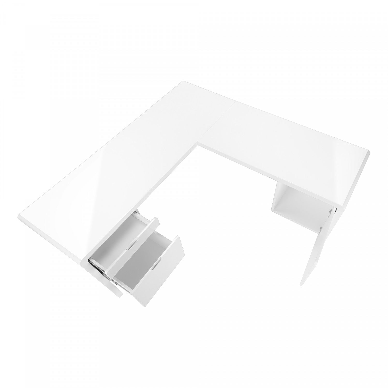 Mysa Desk - Modern White Writing Desk for Home Office, Study & Workspace | Sleek Design & Durable Construction | Perfect for Remote Work, Online Classes & Small Spaces