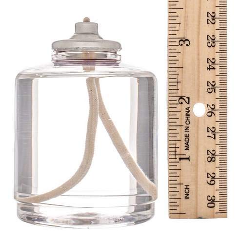 50-Hour Disposable Liquid Wax Fuel Cell - HD50-36 Clear Plastic Paraffin Candle Lamps (Set of 36) - Emergency Lighting, Camping, Power Outages & Commercial Foodservice Use