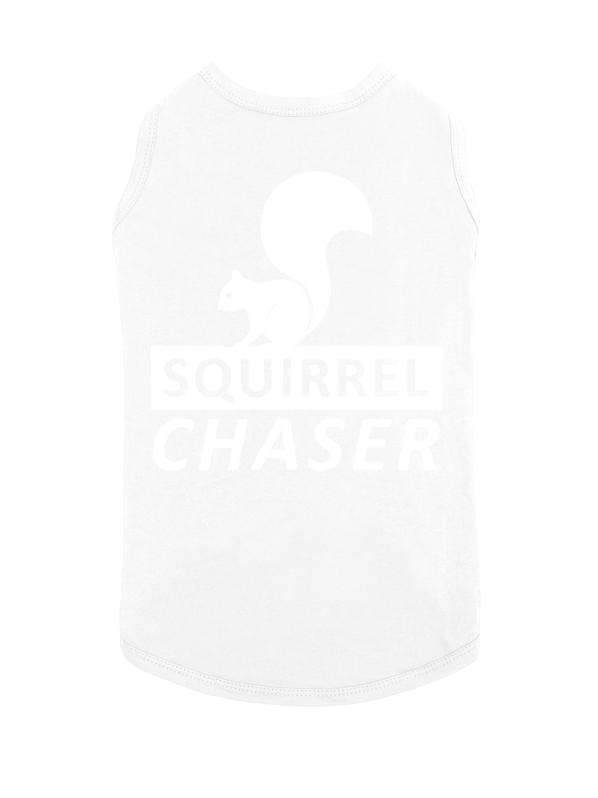 Funny Squirrel Chaser Dog T-Shirt - Cute Summer Pet Clothes for Dogs | Playful Outdoor Dog Accessories for Park Adventures