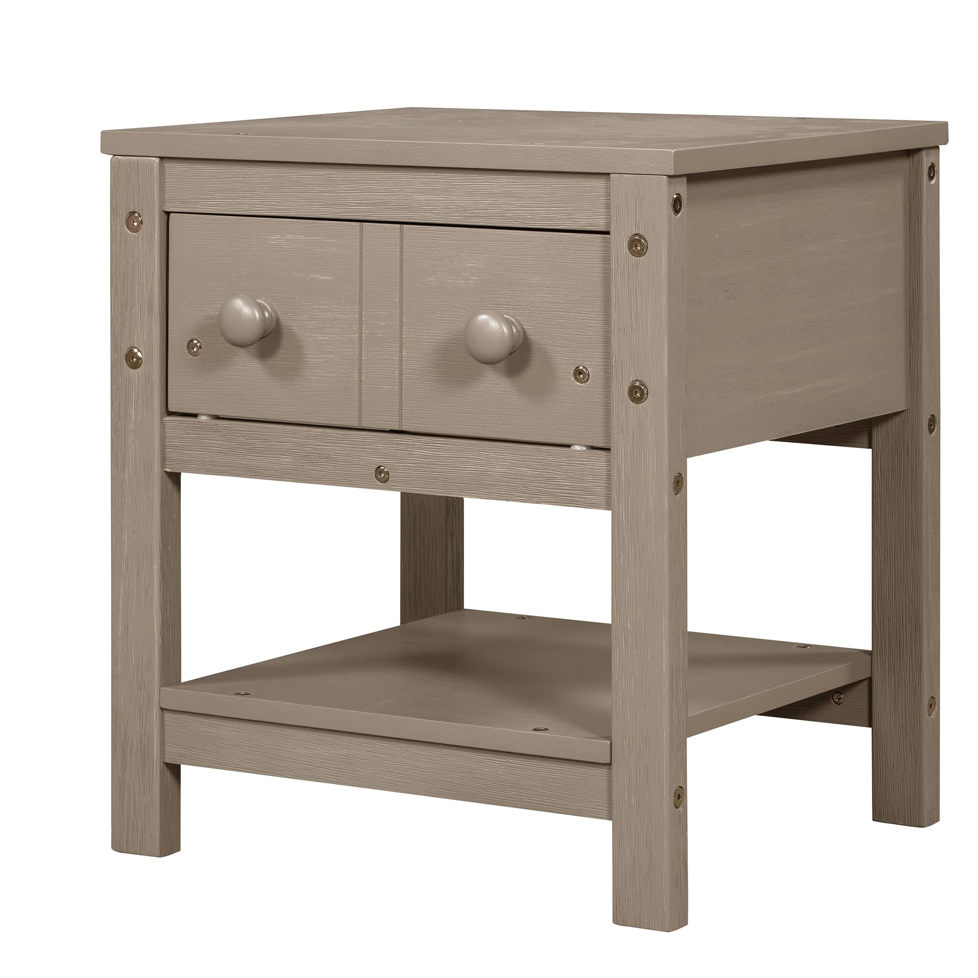 Harper & Bright Designs Full Size Canopy Platform Bed with Trundle - Solid Wood Bed Frame with 2 Nightstands, Noise Free No Box Spring Needed, Light Brown - Perfect for Small Bedrooms, Guest Rooms & Space-Saving Storage Solutions