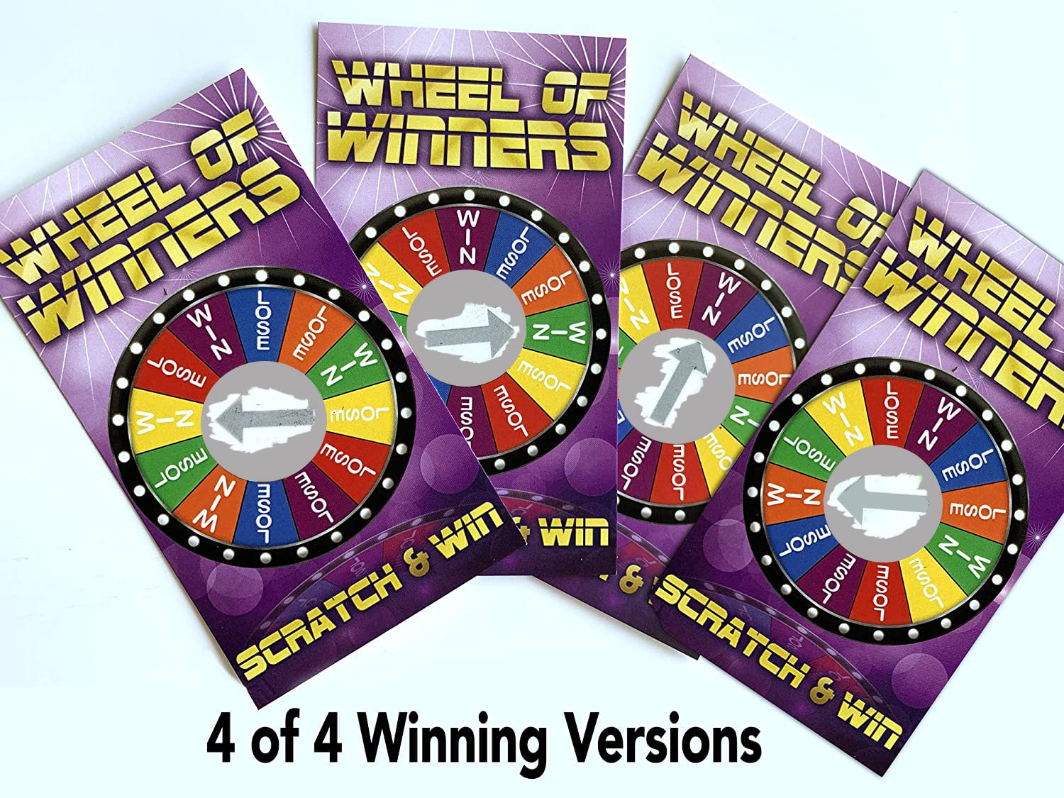 Wheel of Winners Scratch Off Cards - 30 Pack | Fun Prize Game for Parties, Events & Fundraisers | Perfect for Birthday, Office & School Activities