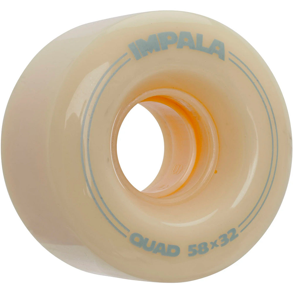 Impala 58mm Quad Roller Skate Wheels - 4 Pack for Indoor & Outdoor Skating, Derby, and Rink Use