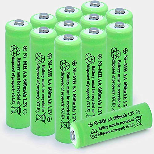 12-pack Aa Nimh 600mah Batteries