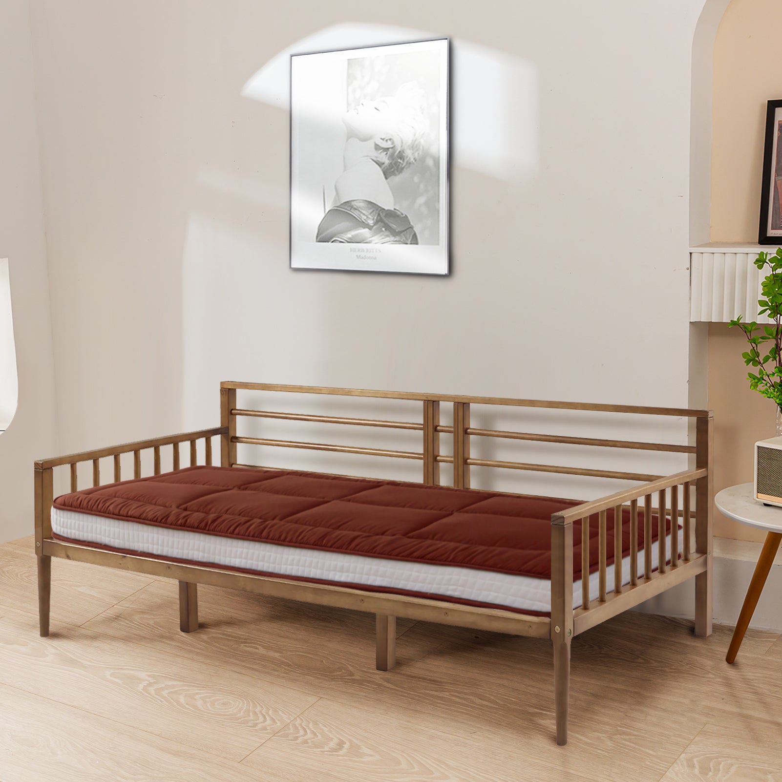 MAXYOYO 32 x 75 Inch Cot Size Futon Mattress - Foldable Floor Mattress, Tatami Mat for Guest Bed, Camping & Home Decor | Comfortable & Space-Saving Sleeping Solution