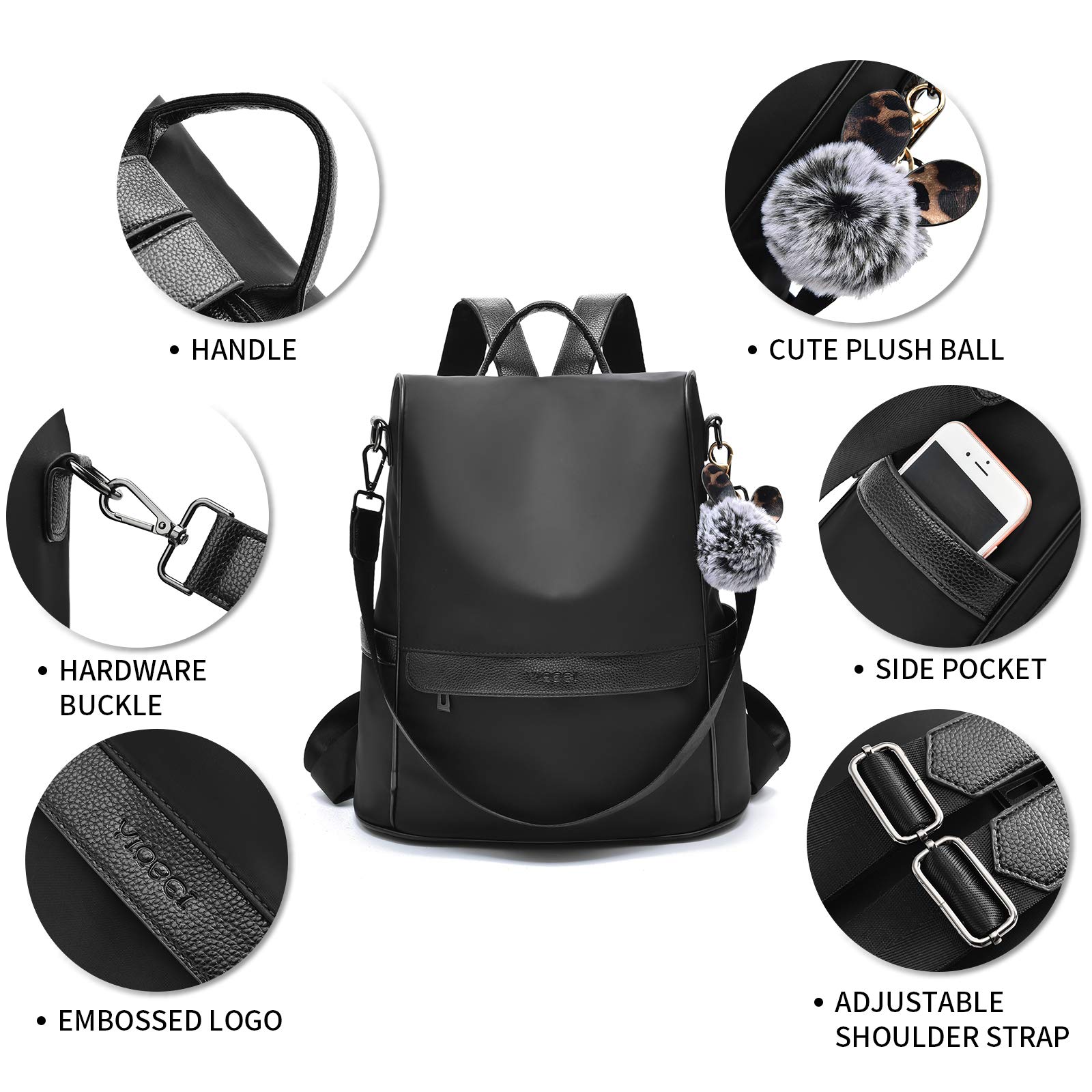 Anti-Theft Women's Backpack Purse - Lightweight Travel Shoulder Bag Satchel Handbag for Daily Use, Shopping & Commuting | Perfect for Work, College & Weekend Getaways