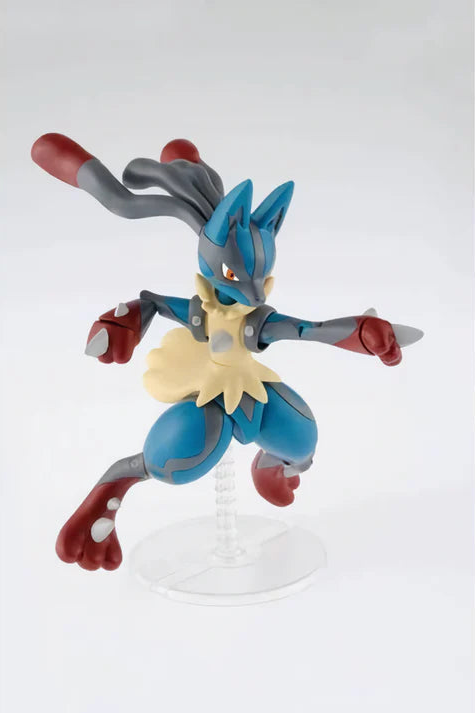 Bandai Pokemon Mega Lucario Action Figure Model Kit - Build & Collect for Display, Gifts & Battles