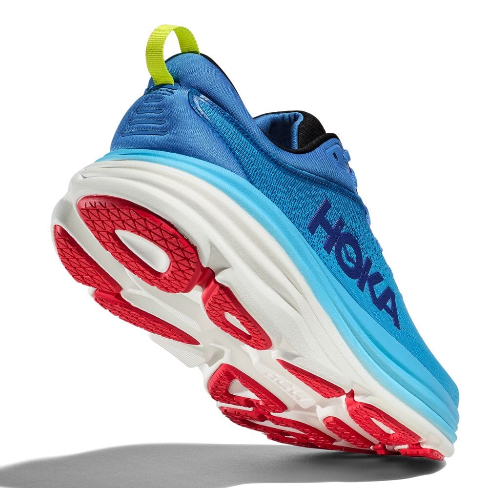 Hoka Men's Bondi 8 Running Shoes - Lightweight Cushioned Sneakers for Marathon, Jogging & Walking - Breathable Mesh Upper with Maximum Support & Comfort