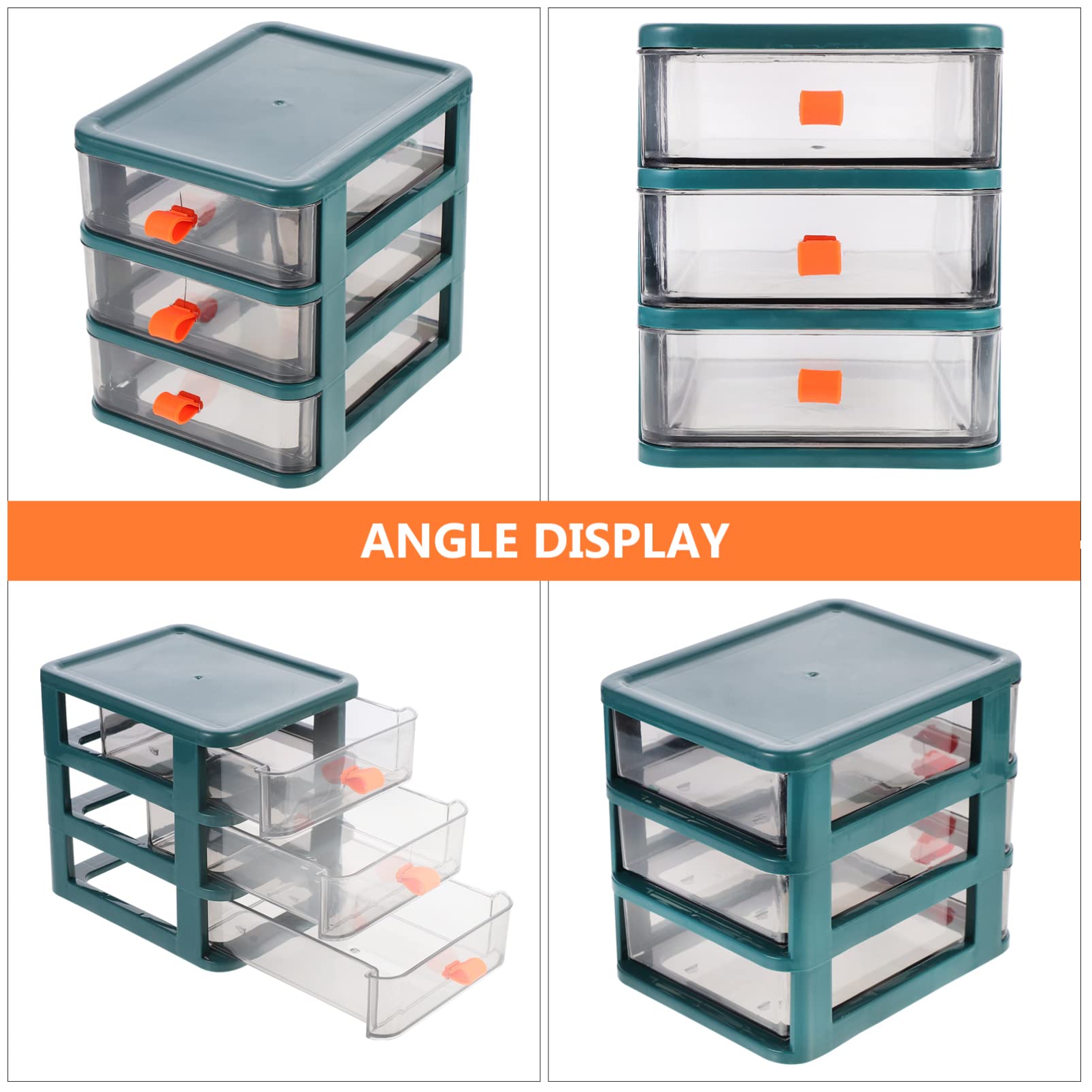 BESPORTBLE 3 Drawer Makeup Storage Box | Small Cosmetic Organizer for Desk & Bathroom