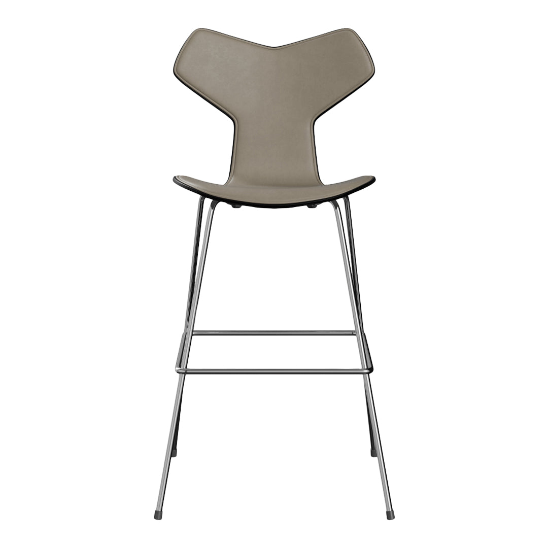 Premium Grand Prix Bar Stool 3139 - Lacquered Finish with Front Upholstery - Perfect for Home Bars, Kitchen Islands & Modern Restaurants