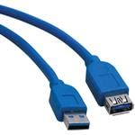 Tripp Lite U324-006 USB 3.0 Cable Assembly - 1.8m USB Type A Male to Female 9-Pin POS Cable (10-Pack) for Cash Registers, Barcode Scanners & Retail Equipment