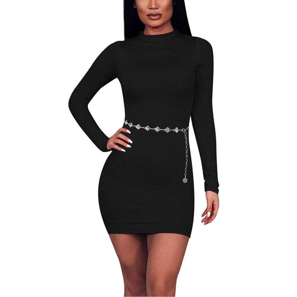 Glamorstar Women's Rhinestone Crystal Chain Belt - Elegant Waist Belt for Dresses, Parties & Special Occasions | Perfect Gift for Women & Fashion Accessories