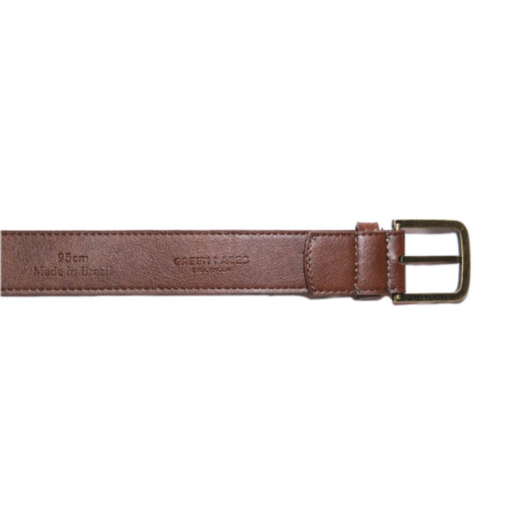 Premium Cognac Leather Belt with Gold Buckle - Classic Brown Dress Belt for Men | Perfect for Office, Formal Events & Business Attire