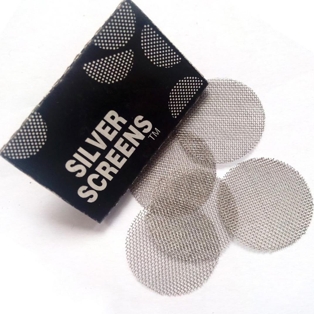 100Pcs Silver Metal Hookah Water Pipe Filters - Durable Smoke Screen Gauze for Shisha, Cigarettes & Herbal Pipes | Perfect for Home Use, Parties & Relaxation Sessions