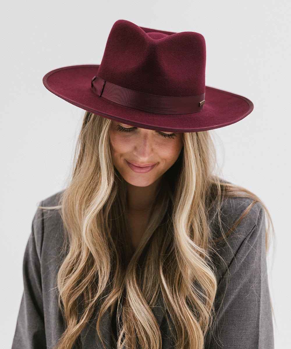 Monroe Rancher Fedora Hat for Men & Women - Western Style Cowboy Hat with Wide Brim - Perfect for Outdoor, Rodeo, and Country Music Events
