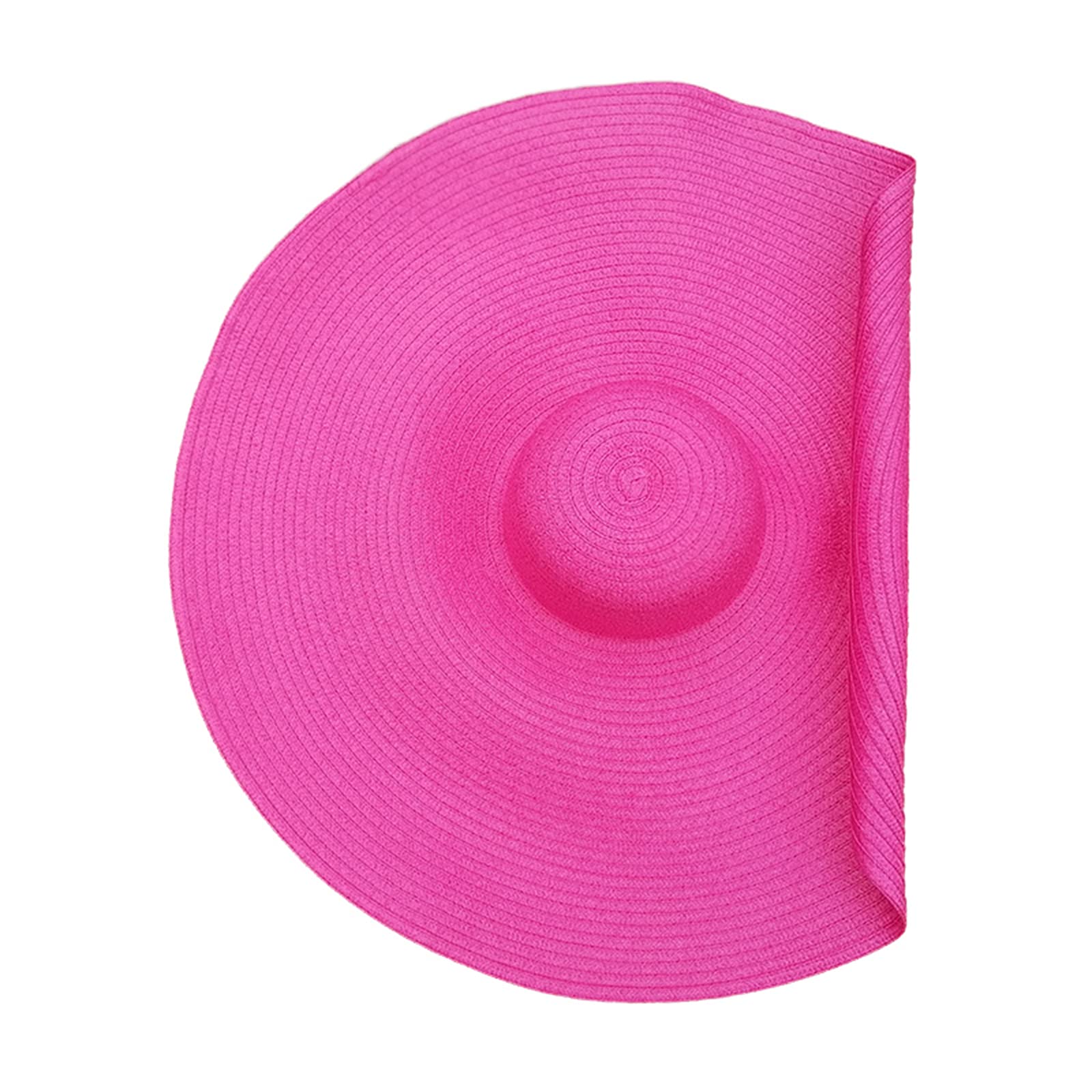Women's Wide Brim Straw Sun Hat - UPF 50+ UV Protection, Foldable & Packable for Beach, Pool, Vacation & Outdoor Activities - Elegant Oversized Floppy Hat for Summer Fashion