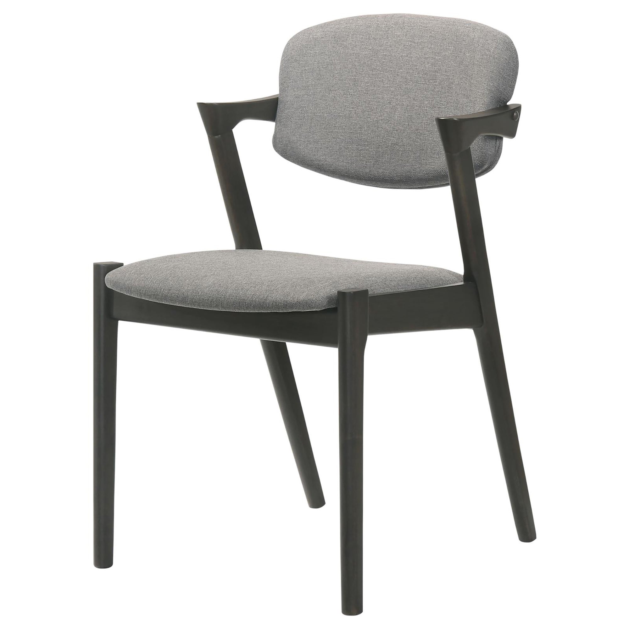 Stylish Brown Grey & Black Dining Chairs (Set of 2) - Modern Kitchen & Dining Room Furniture for Home & Restaurant Use