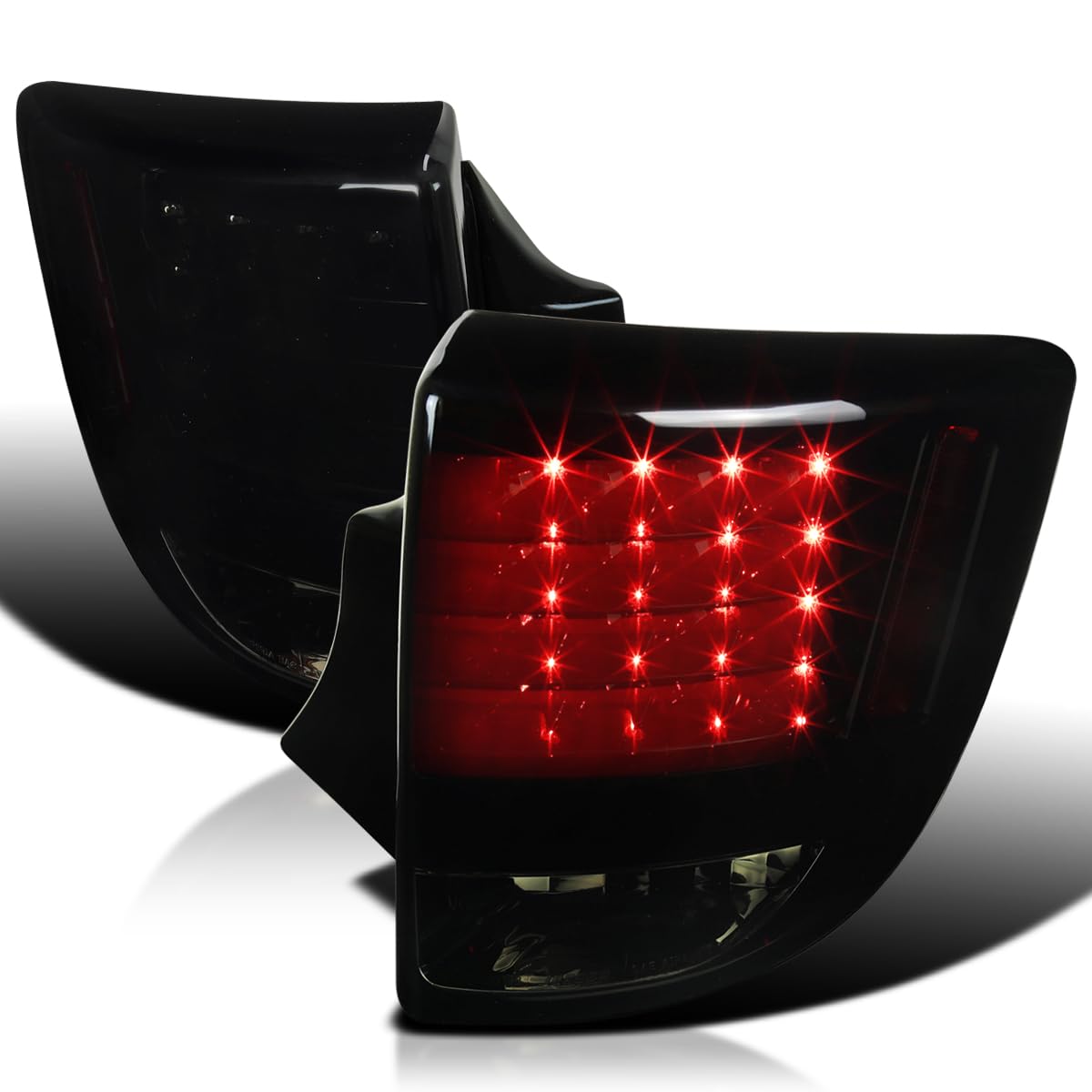 Spec-D Tuning Glossy Black Housing Smoke Lens LED Tail Lights - Compatible with 2000-2005 Toyota Celica (Left & Right Pair) - Enhanced Visibility & Style for Night Driving & Car Customization