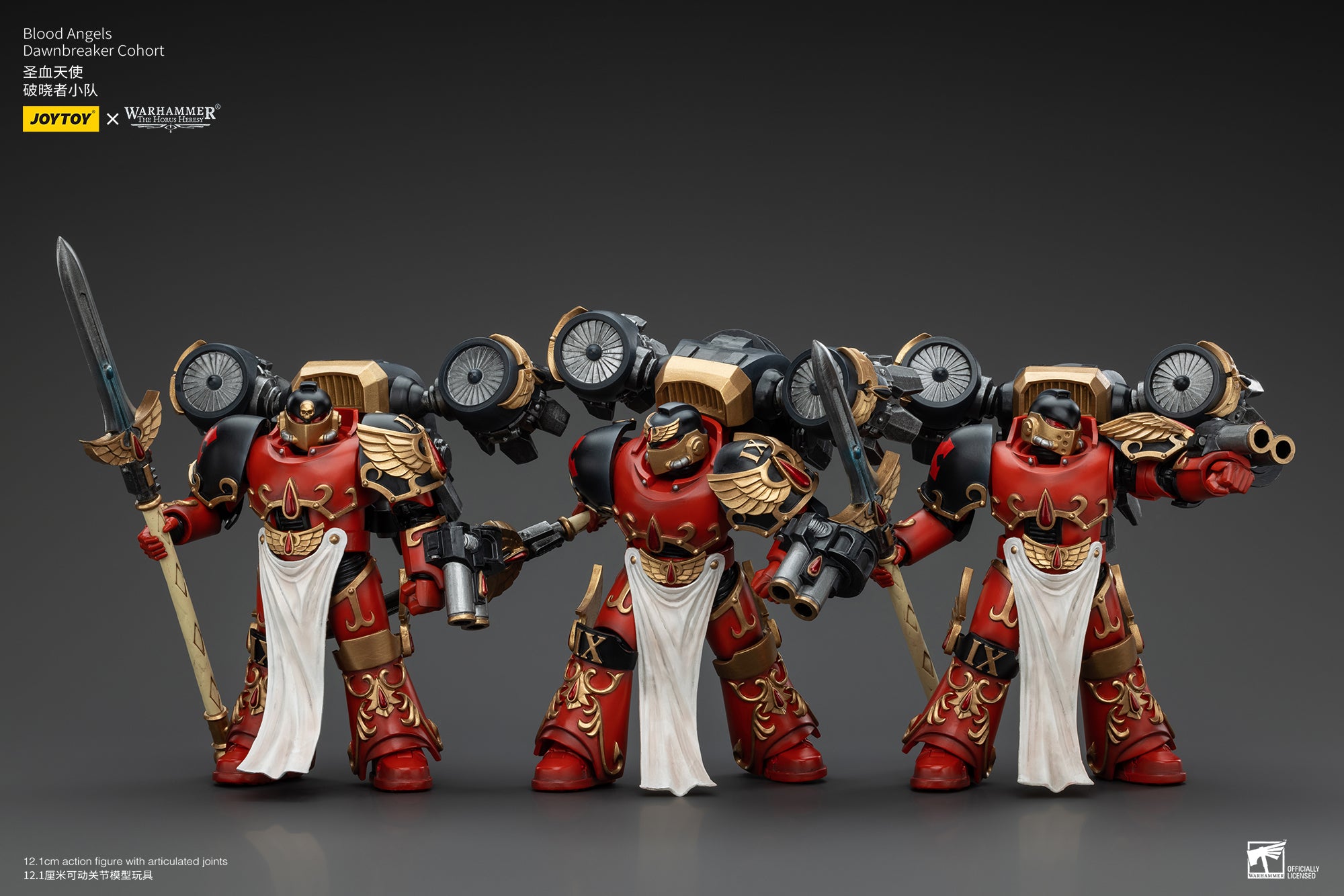 JOYTOY 1/18 Scale Warhammer The Horus Heresy Blood Angels Dawnbreaker Cohort Action Figure - Collectible Model for Warhammer 40K Fans & Tabletop Gaming Scenes