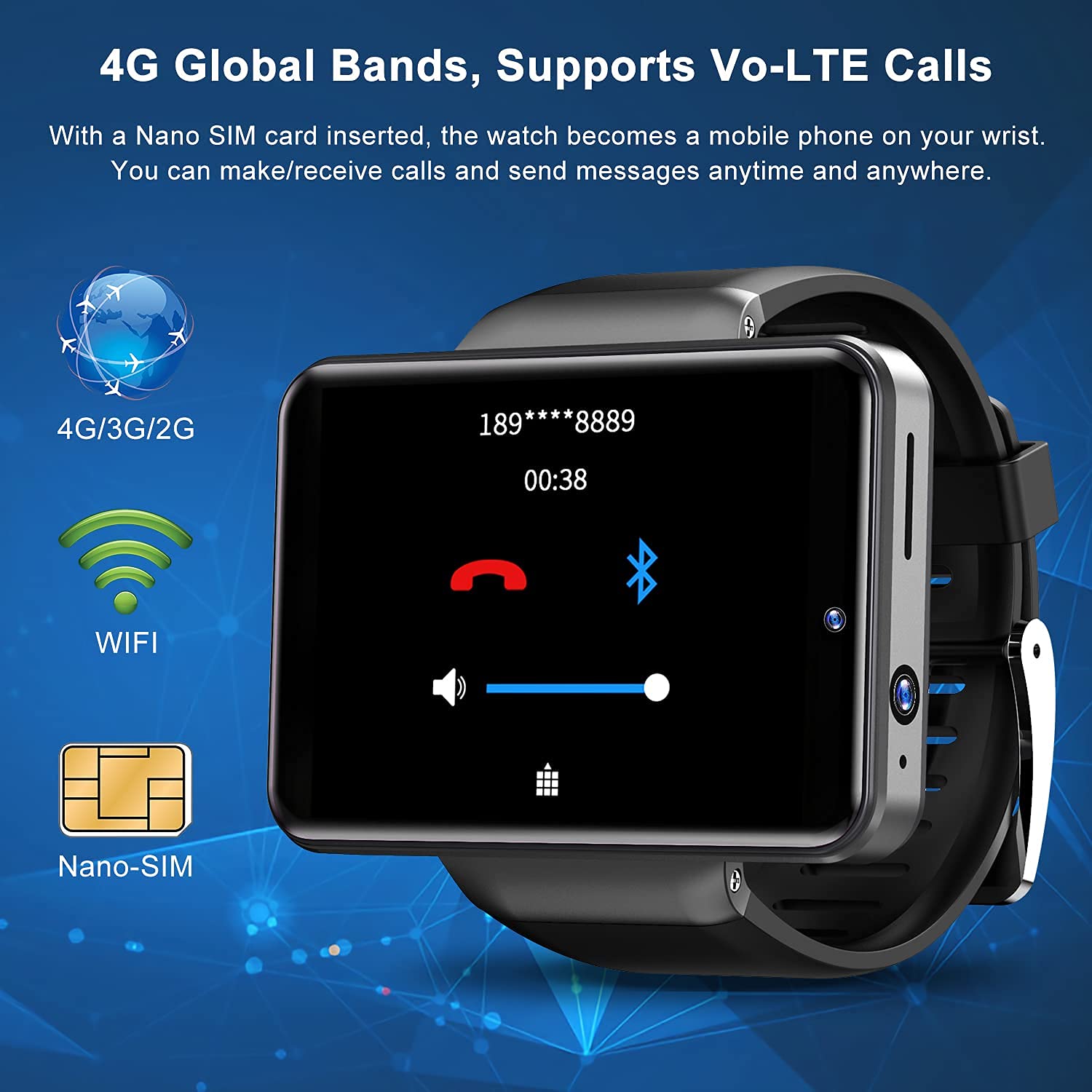 KOSPET NOTE 4G Smartwatch for Men - 2.4