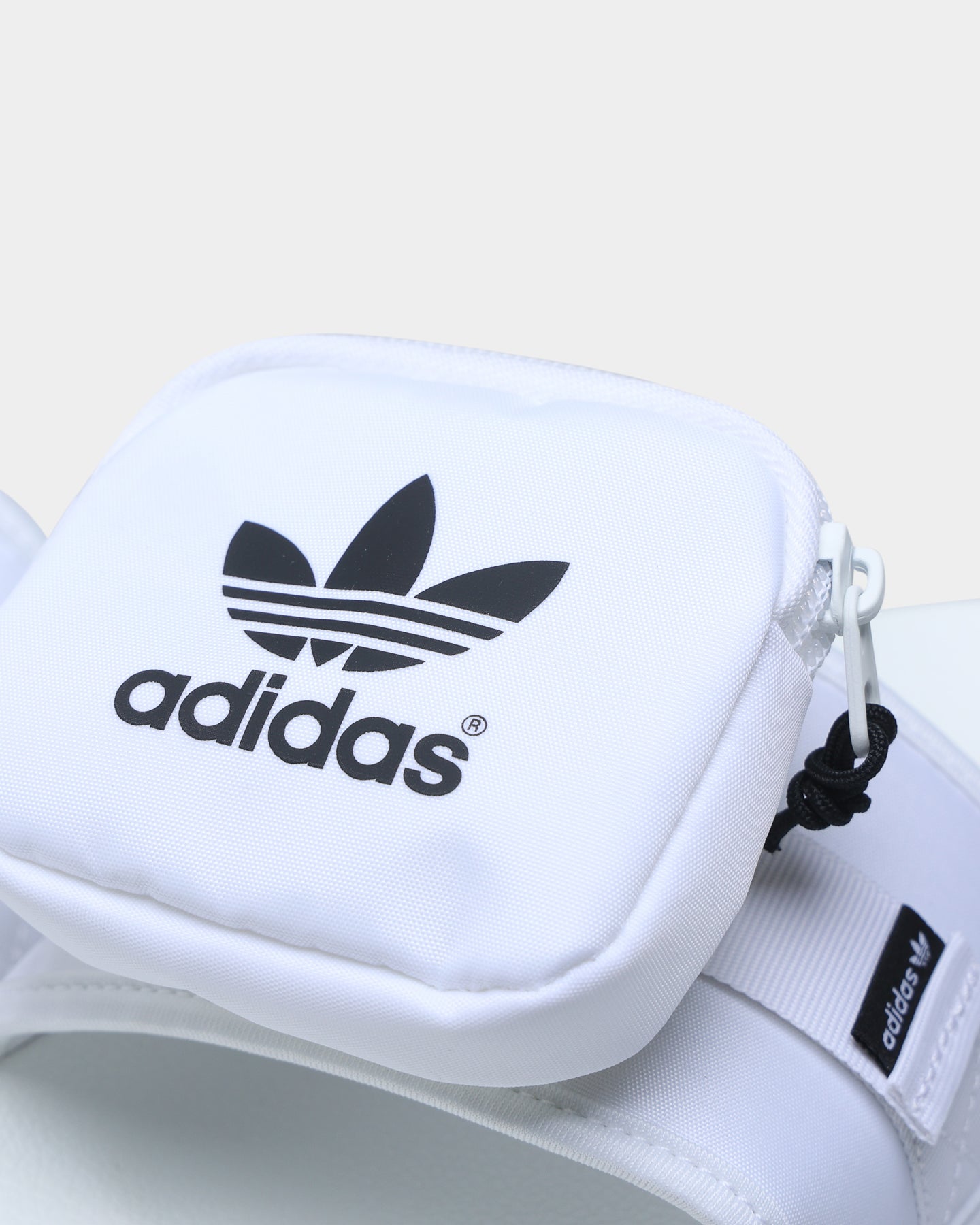 Adidas Pouchylette Slides for Men & Women - Cloud White/Core Black - Comfortable Summer Sandals for Beach, Pool & Casual Wear