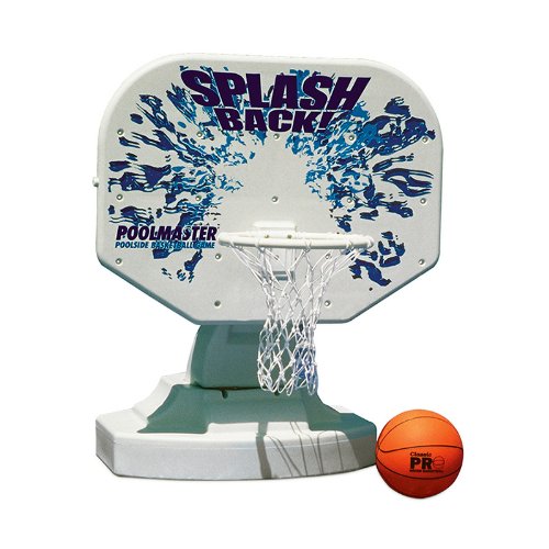 Poolmaster 72820 Splashback Poolside Basketball Game - Blue, 34W x 38D x 45H Inches - Fun Outdoor Water Activity for Kids & Adults, Perfect for Pool Parties & Backyard Games