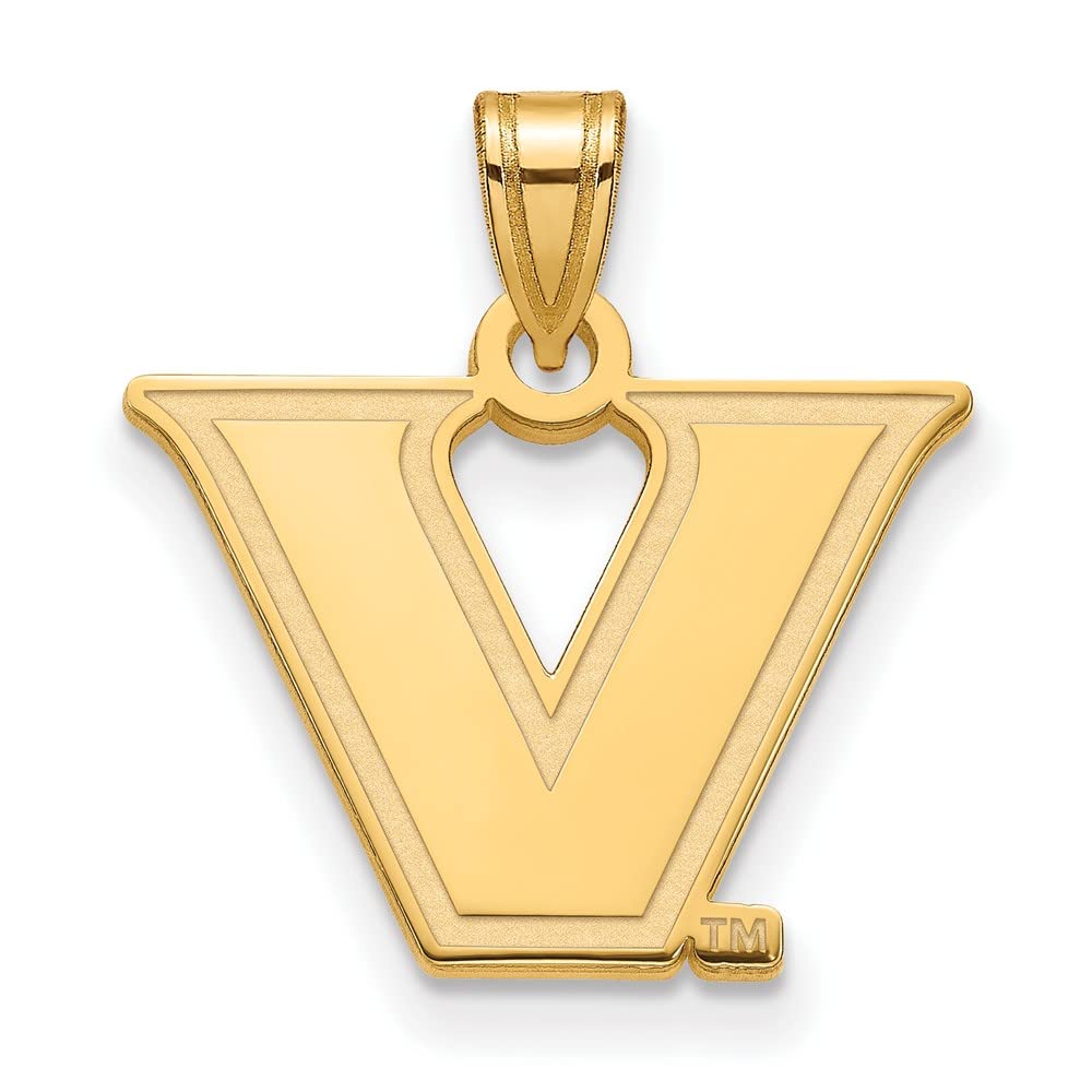 14k Yellow Gold Vanderbilt Small 1/2 Inch Pendant - Elegant Necklace Charm for Women, Perfect for Daily Wear, Gifts & Special Occasions
