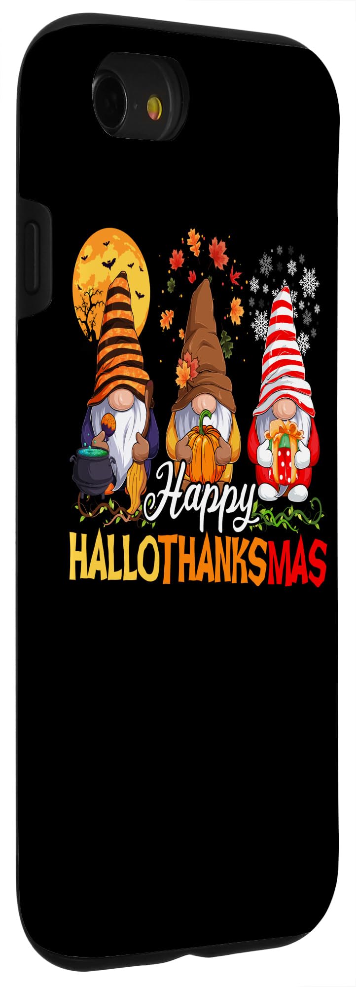 iPhone SE (2020) / 7 / 8 Cute Gnome Christmas Case - Holiday Gift for Women, Girls & Kids - Perfect for Fall, Halloween & Christmas Celebrations