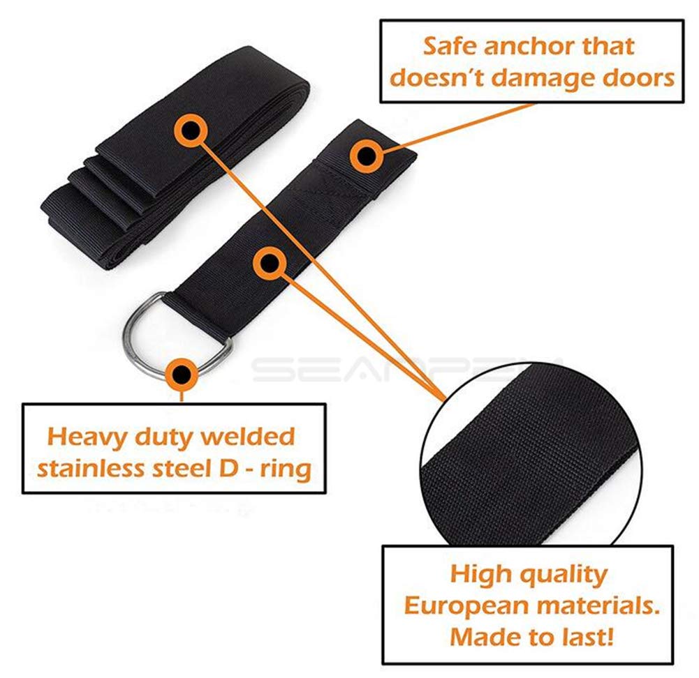 Premium Yoga Stretch Strap for Flexibility Training - Ideal for Ballet, Dance, Gymnastics & Warm Up Exercises - Perfect Home Workout Equipment - Great Gift for Friends, Kids & Family - Enhance Leg Stretching for Yoga, Pilates & Fitness Routines