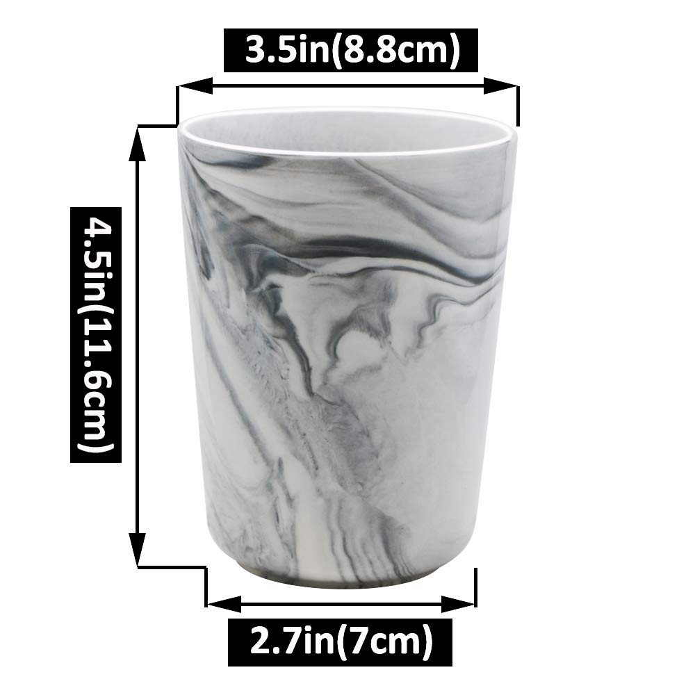 Premium Ceramic Toothbrush & Makeup Brush Holder - Stylish Bathroom Countertop Organizer for Toothpaste, Pens & Cosmetics | Perfect for Modern Vanity, Guest Bathroom & Spa-Like Decor