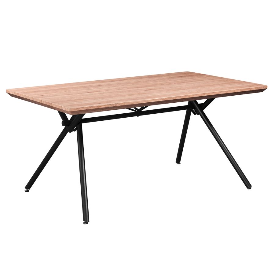Bronx/Talon 5-Piece Dining Set - Natural Wood Table with Charcoal Gray Chairs - Perfect for Small Spaces, Apartments & Cozy Kitchens