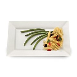 EMI-RP9 Rectangle Luncheon Plates - Set of 120 - Premium Disposable Plates for Catering, Parties & Events - Durable & Stylish Serving Plates for Weddings, BBQs & Buffets