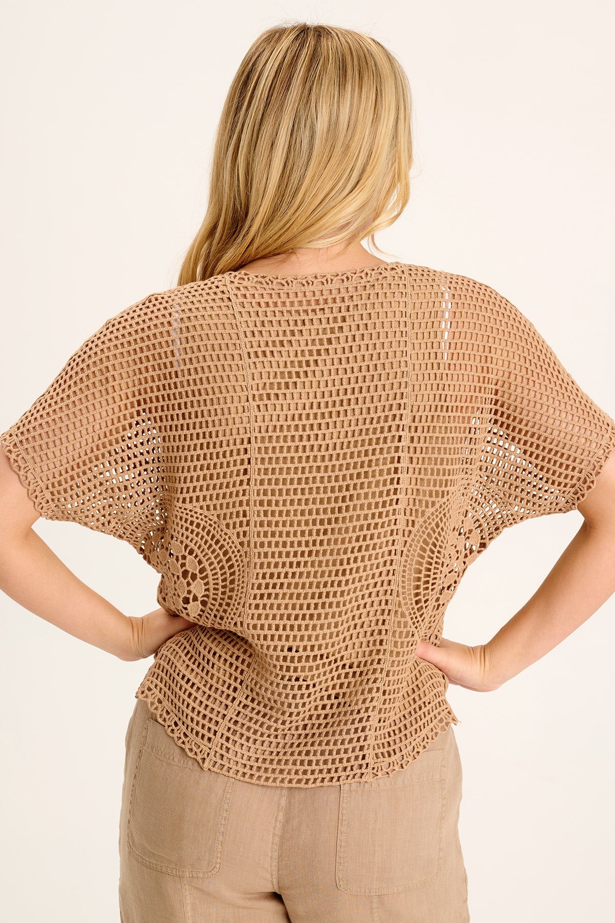 Crochet Layered Top for Women - Boho Chic Summer Blouse - Perfect for Beach, Vacation & Casual Outings